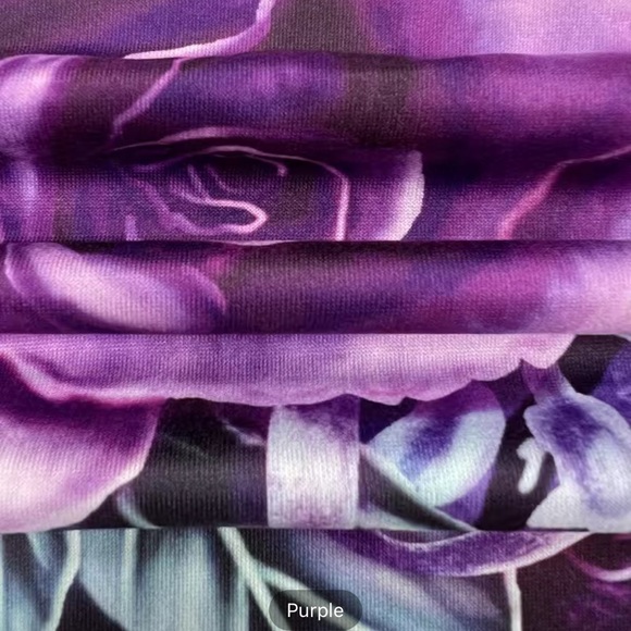 🔴 CLEARANCE 🏷️ NWT PURPLE/BLACK ROSE ZIPPERED TANK TOP BLOUSE TOP Women’s 4X 20 - Picture 4 of 7